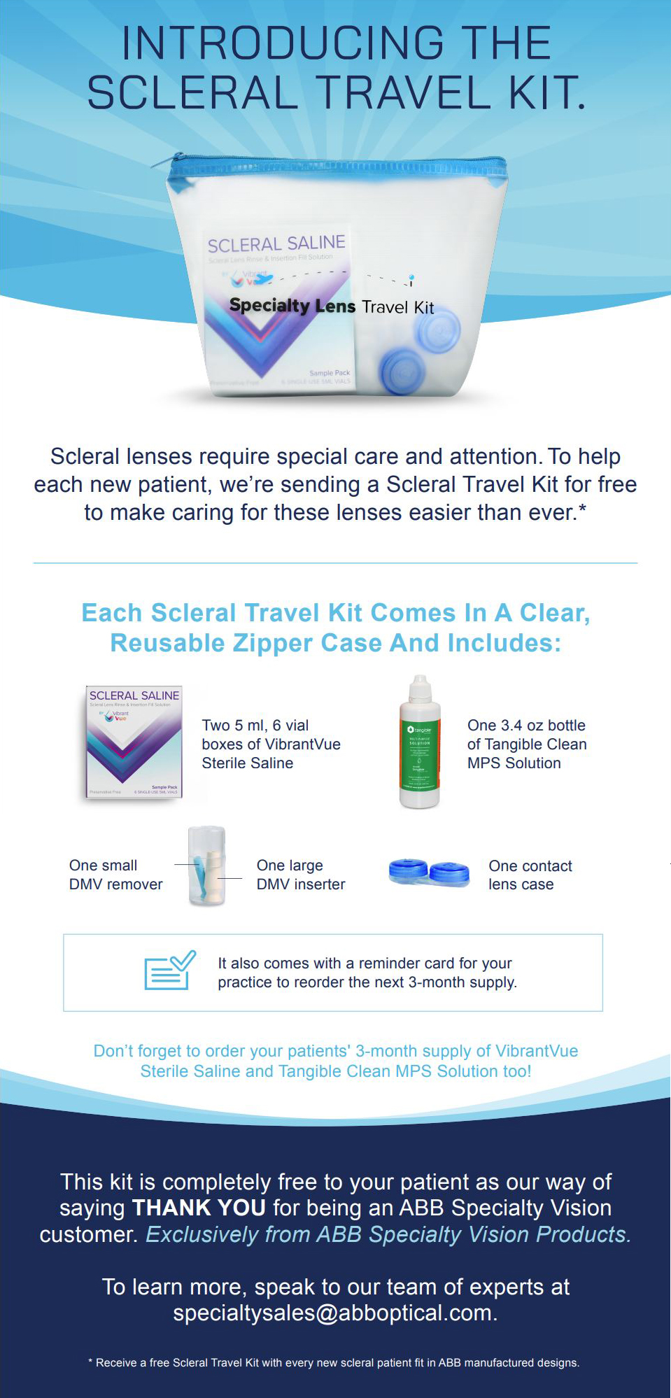Scleral Travel Kit